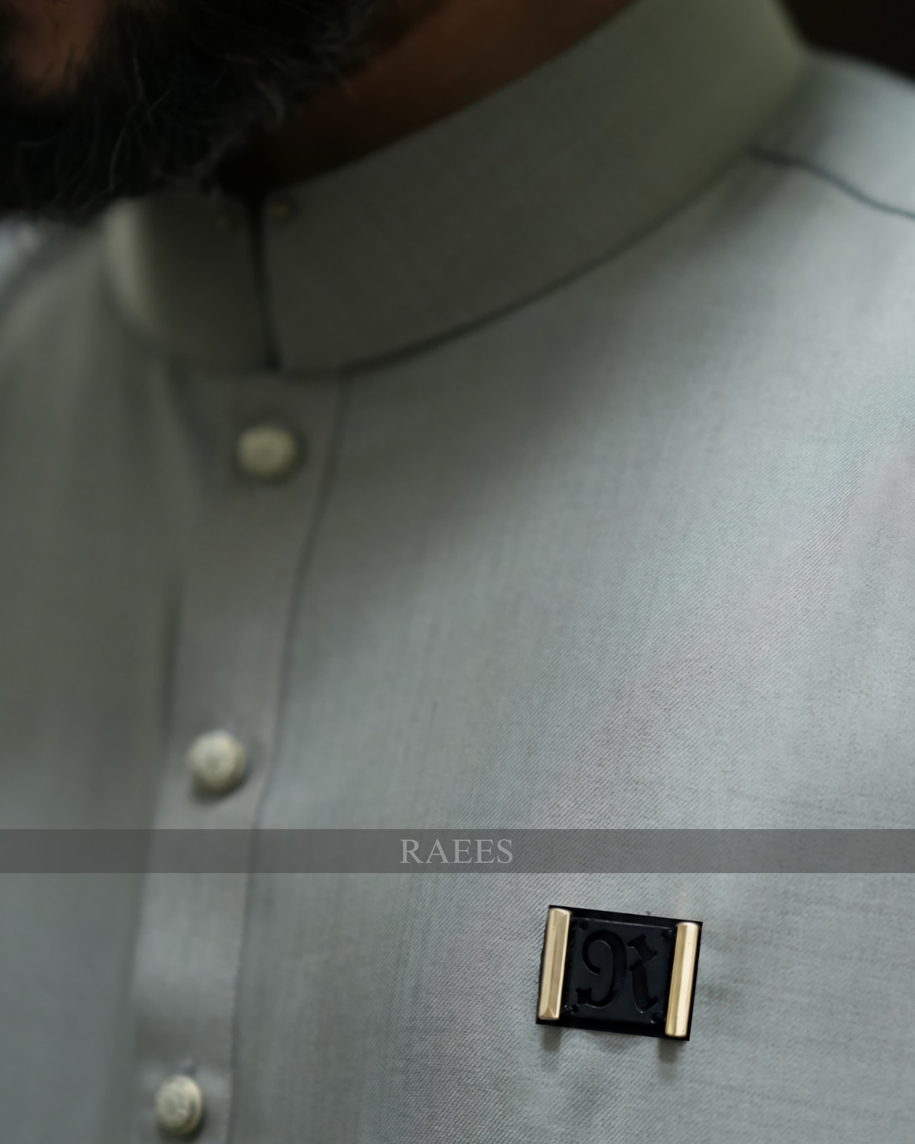 Cloud Gray Kameez Shalwar