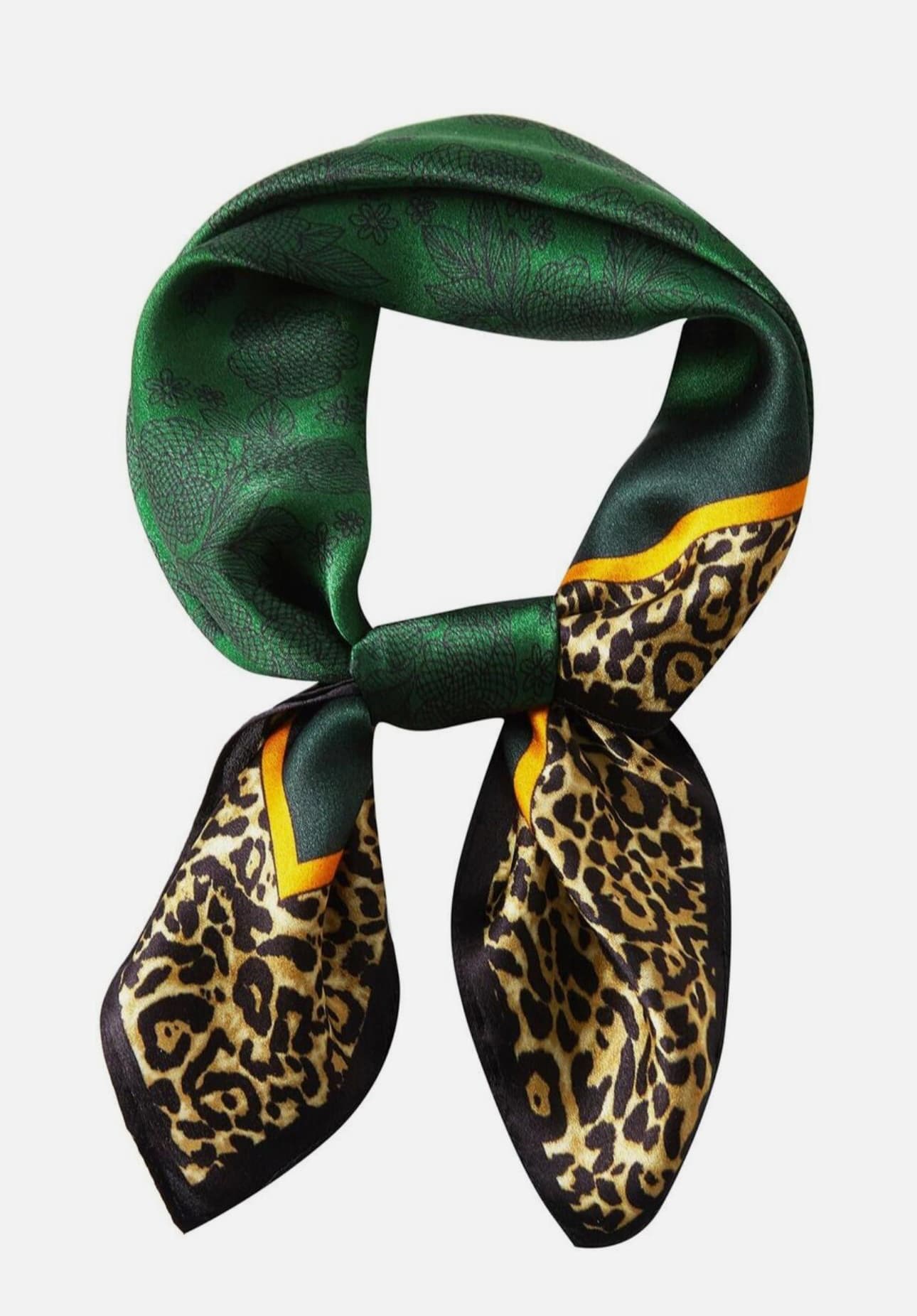 Leopard Printed Silk Scarf