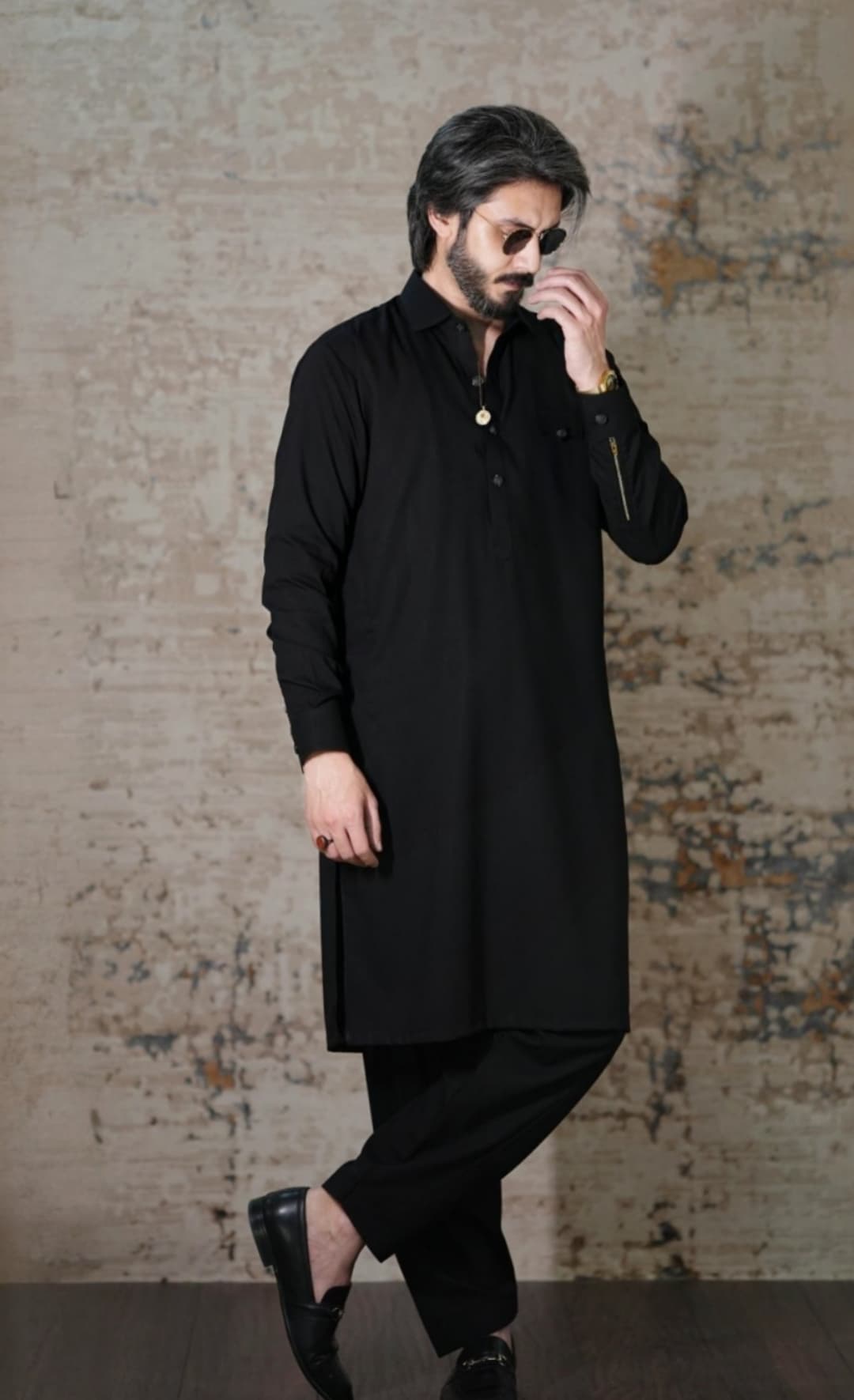 Onyx Black Kameez Shalwar