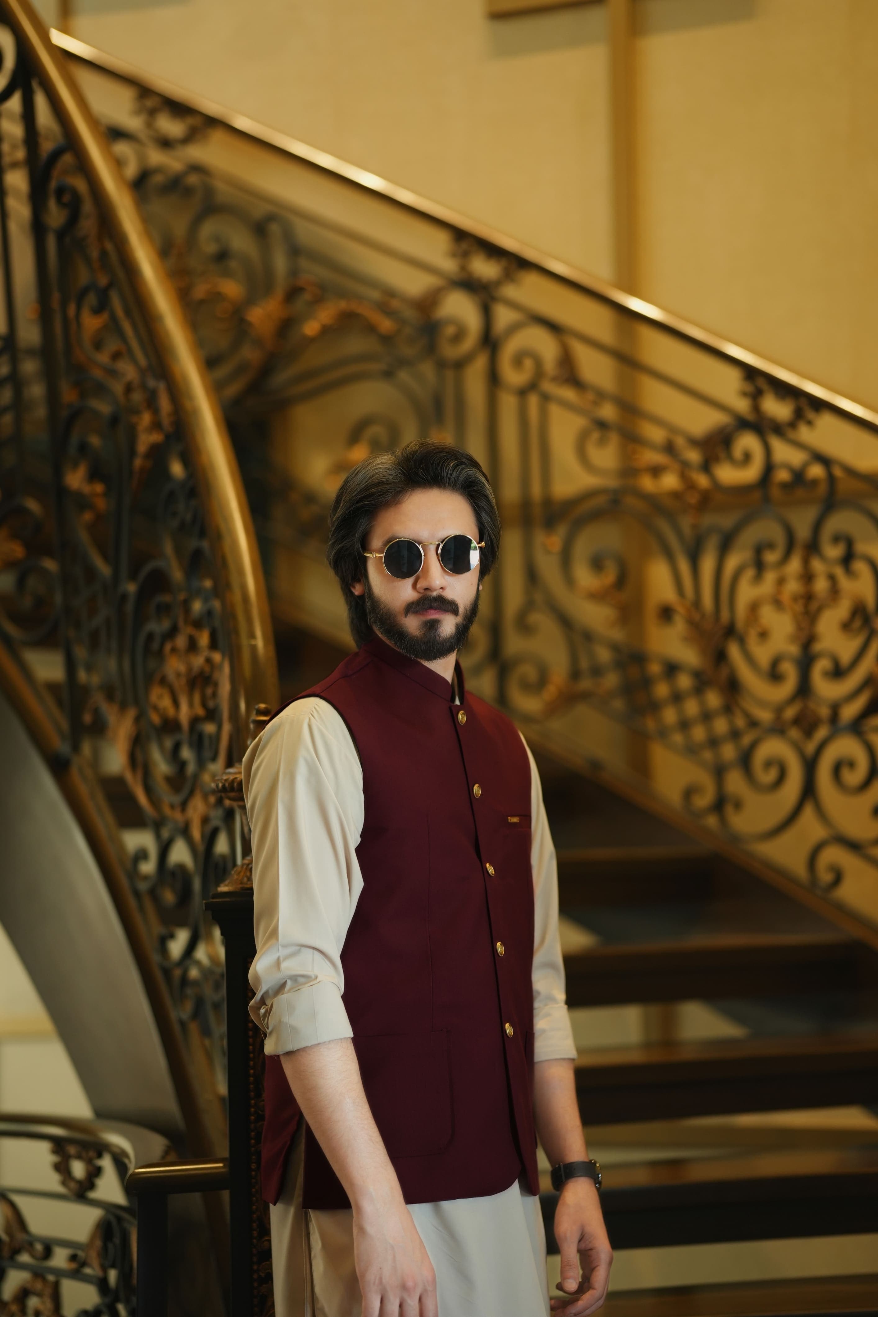 Maroon Waistcoat