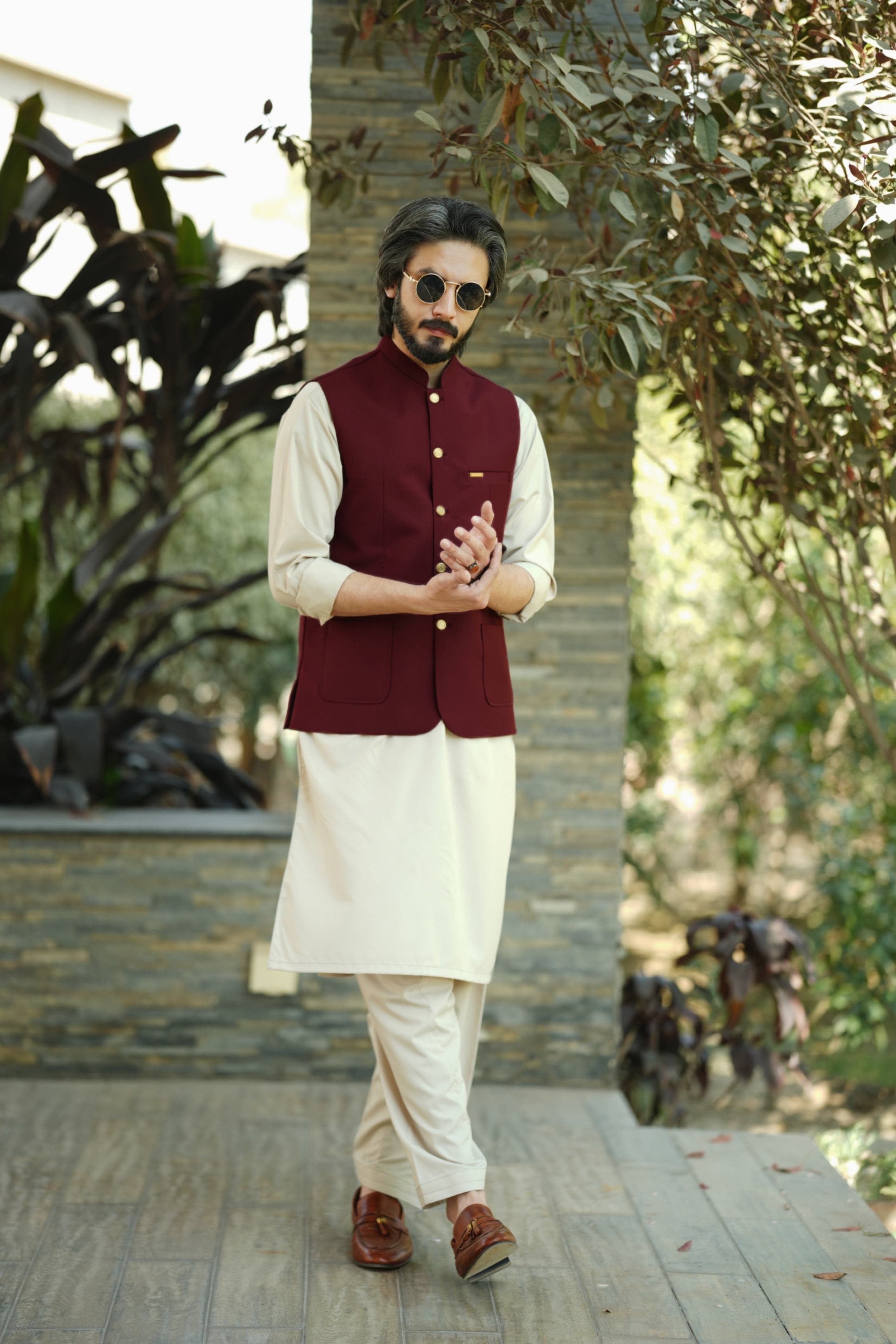 Maroon Waistcoat