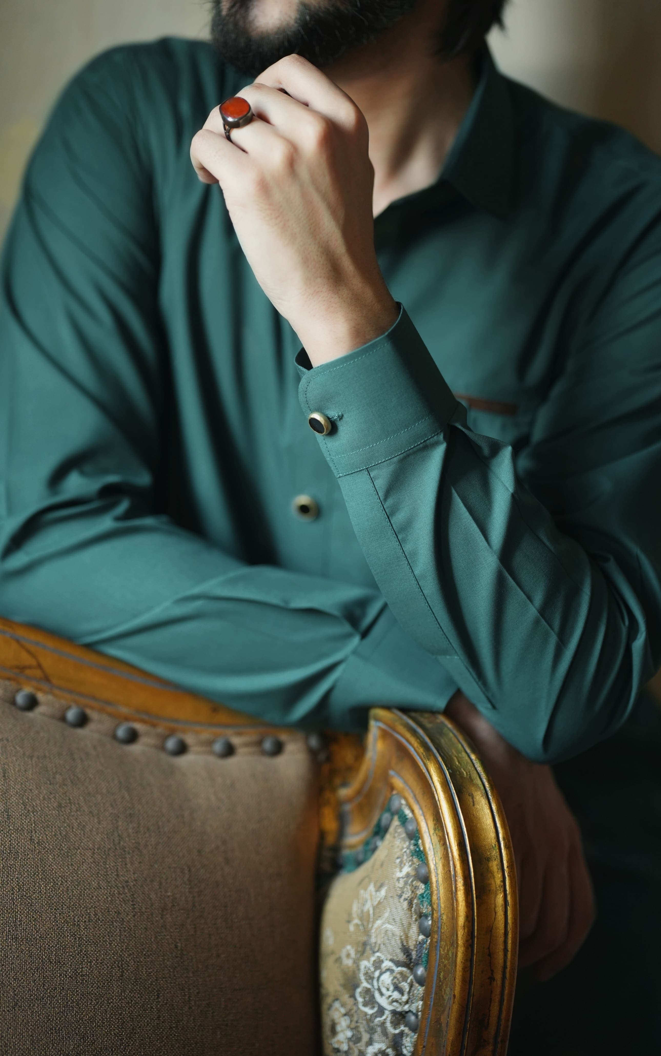 Sea Green Kameez Shalwar