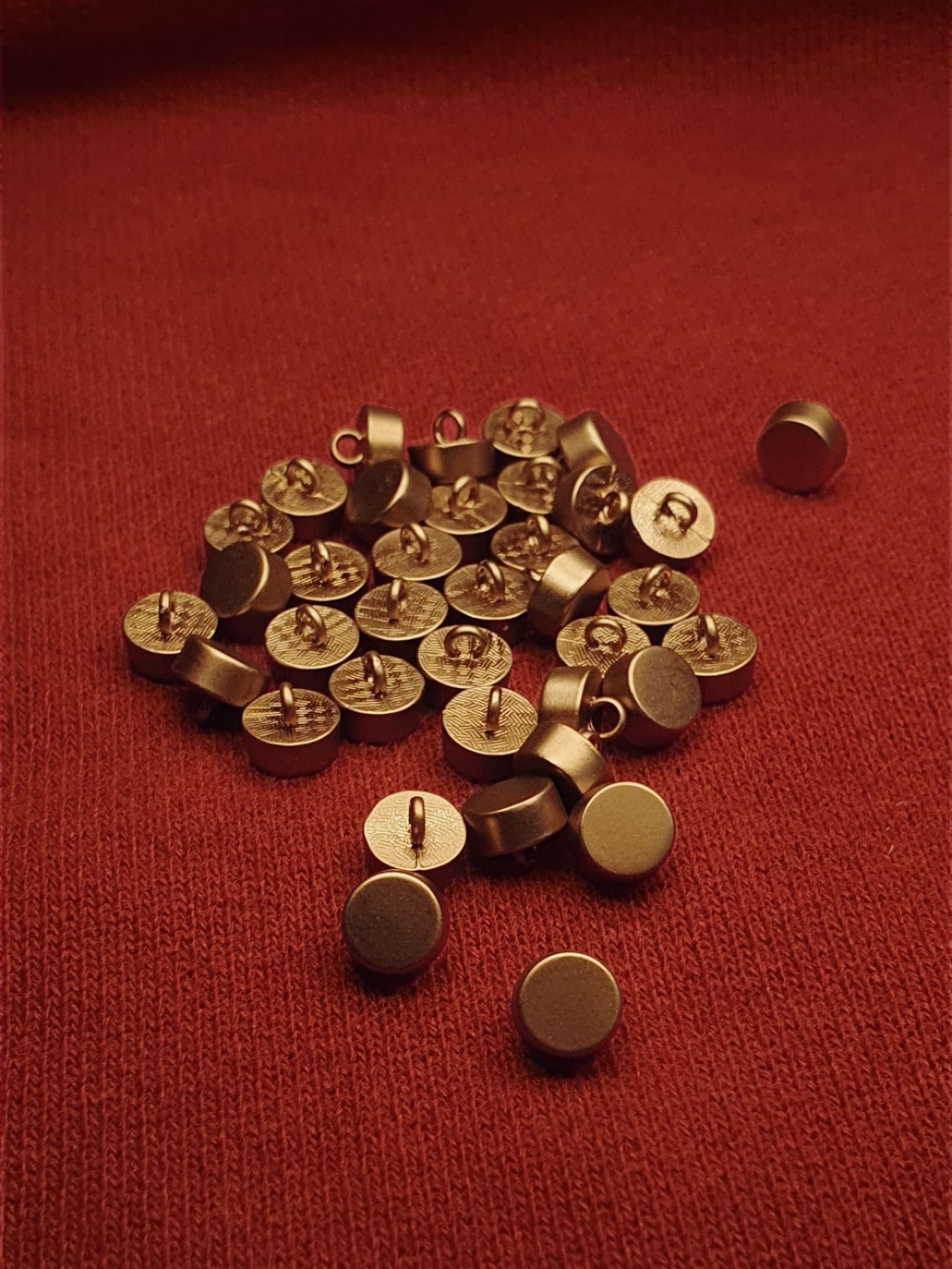 Plain Matte Brown Button