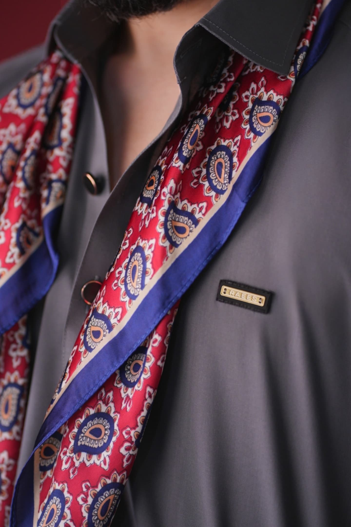 Dark Gray Kameez Shalwar