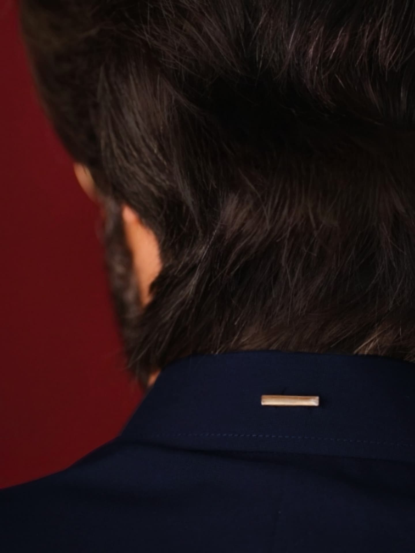 Blue Zip Neck Kameez Shalwar