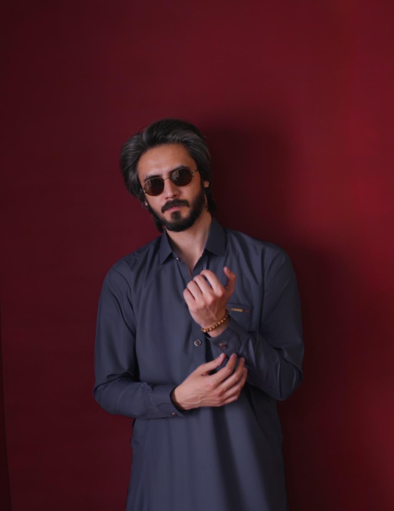 Classic Blue Kameez Shalwar