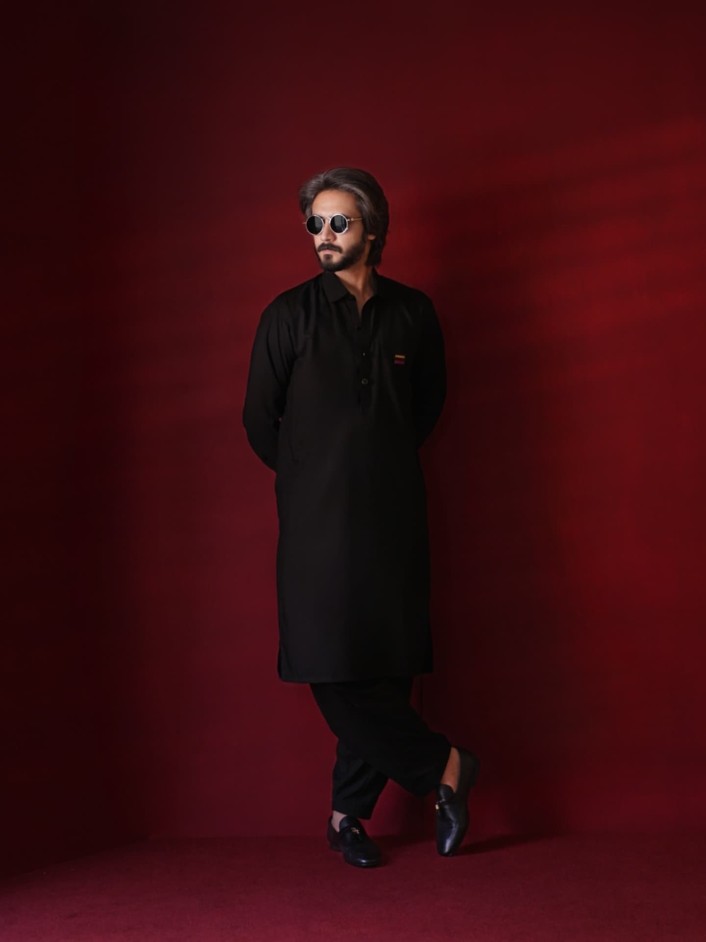 Raven Black Kameez Shalwar