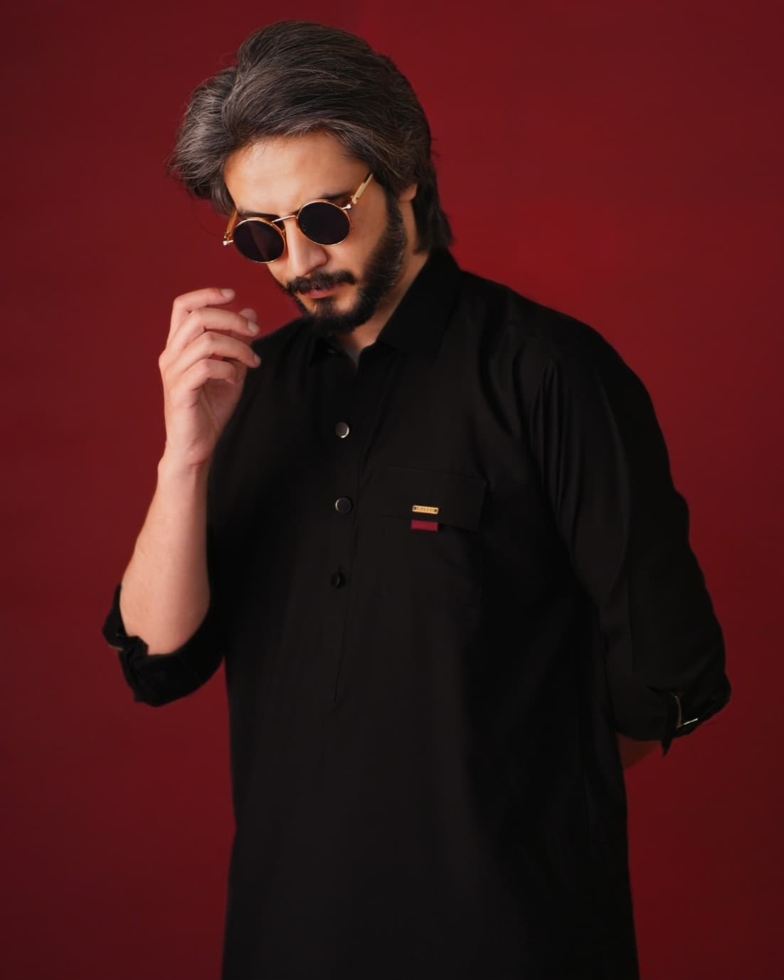 Raven Black Kameez Shalwar