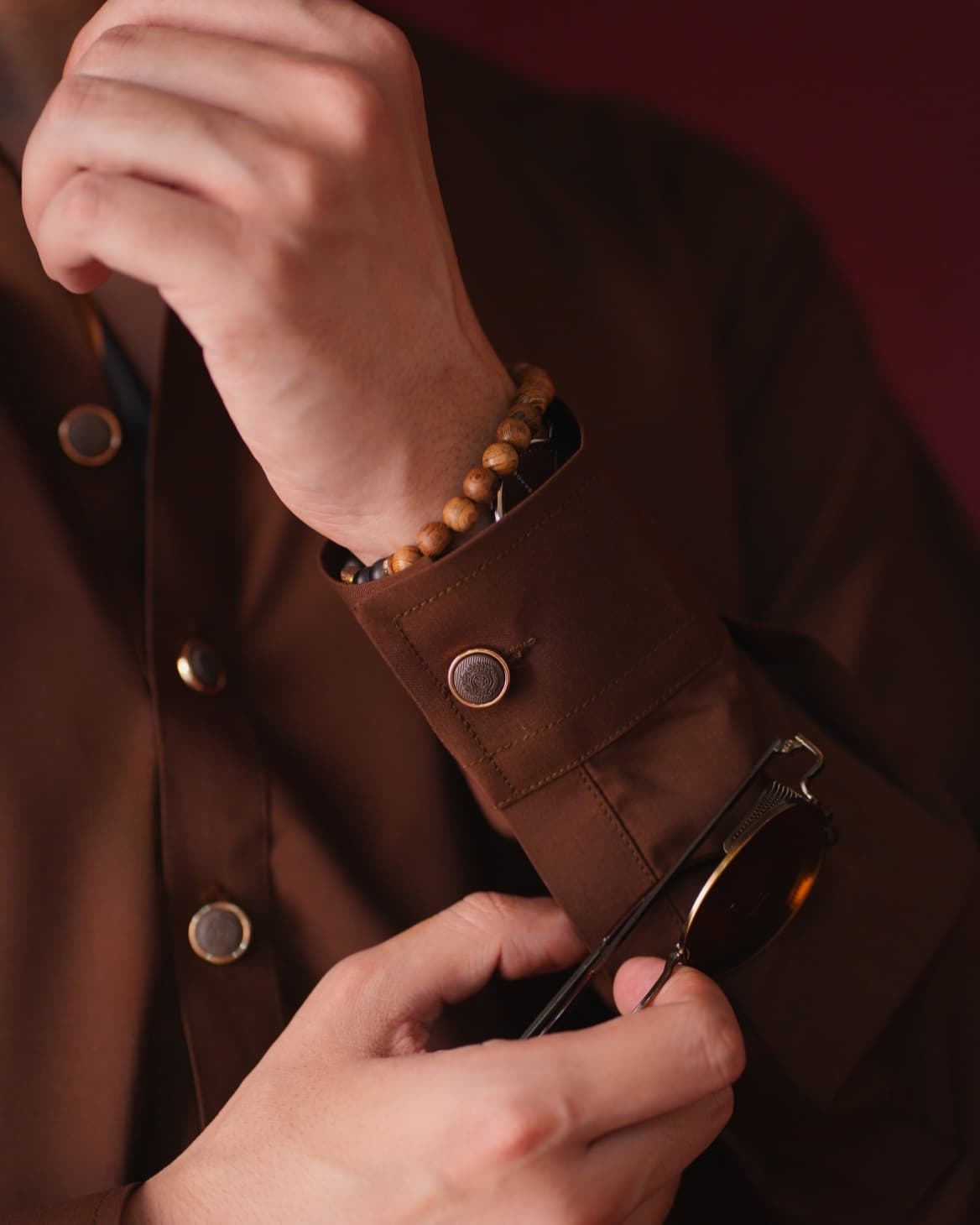 Burnt Brown Kameez Shalwar