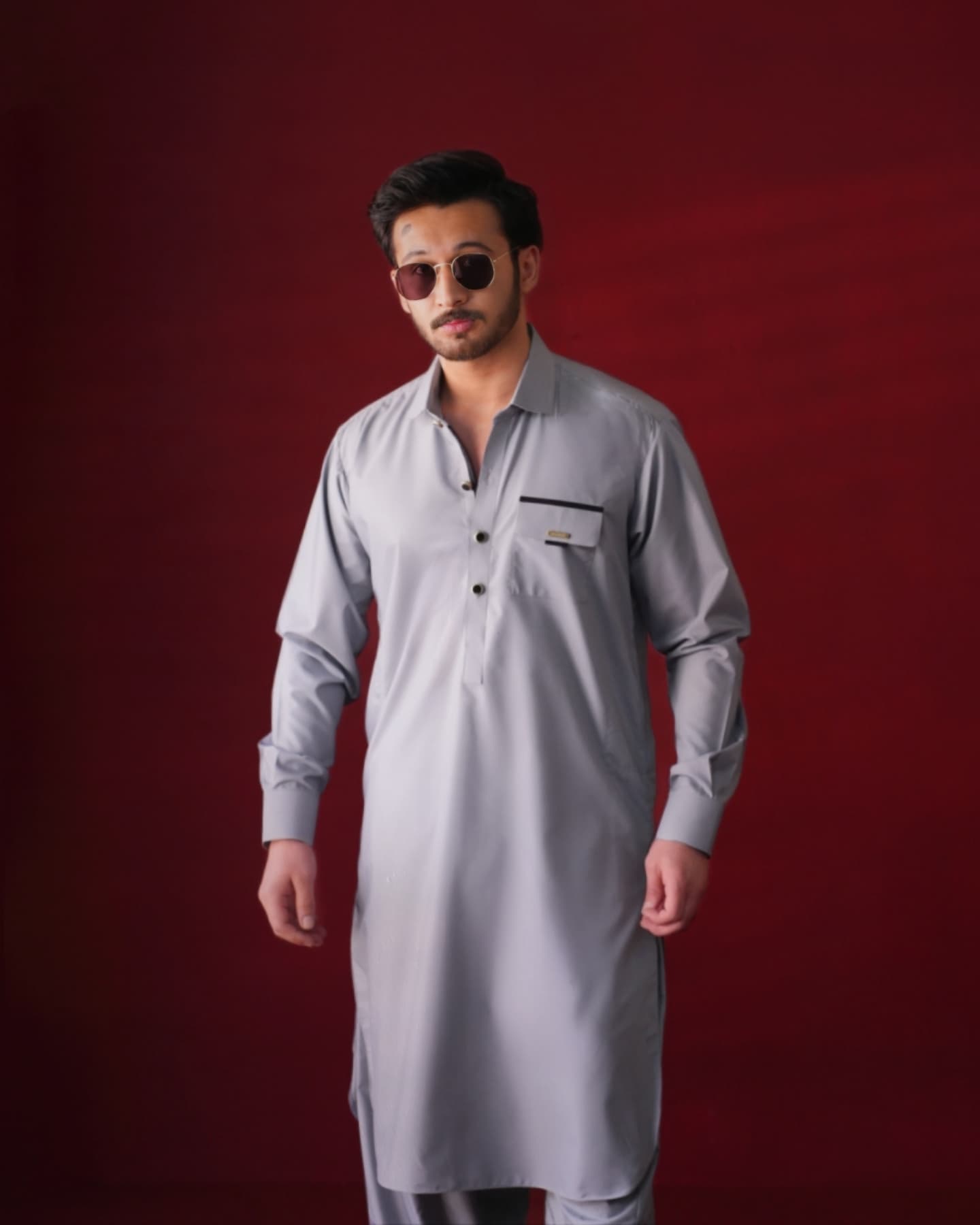 Light Gray Kameez Shalwar