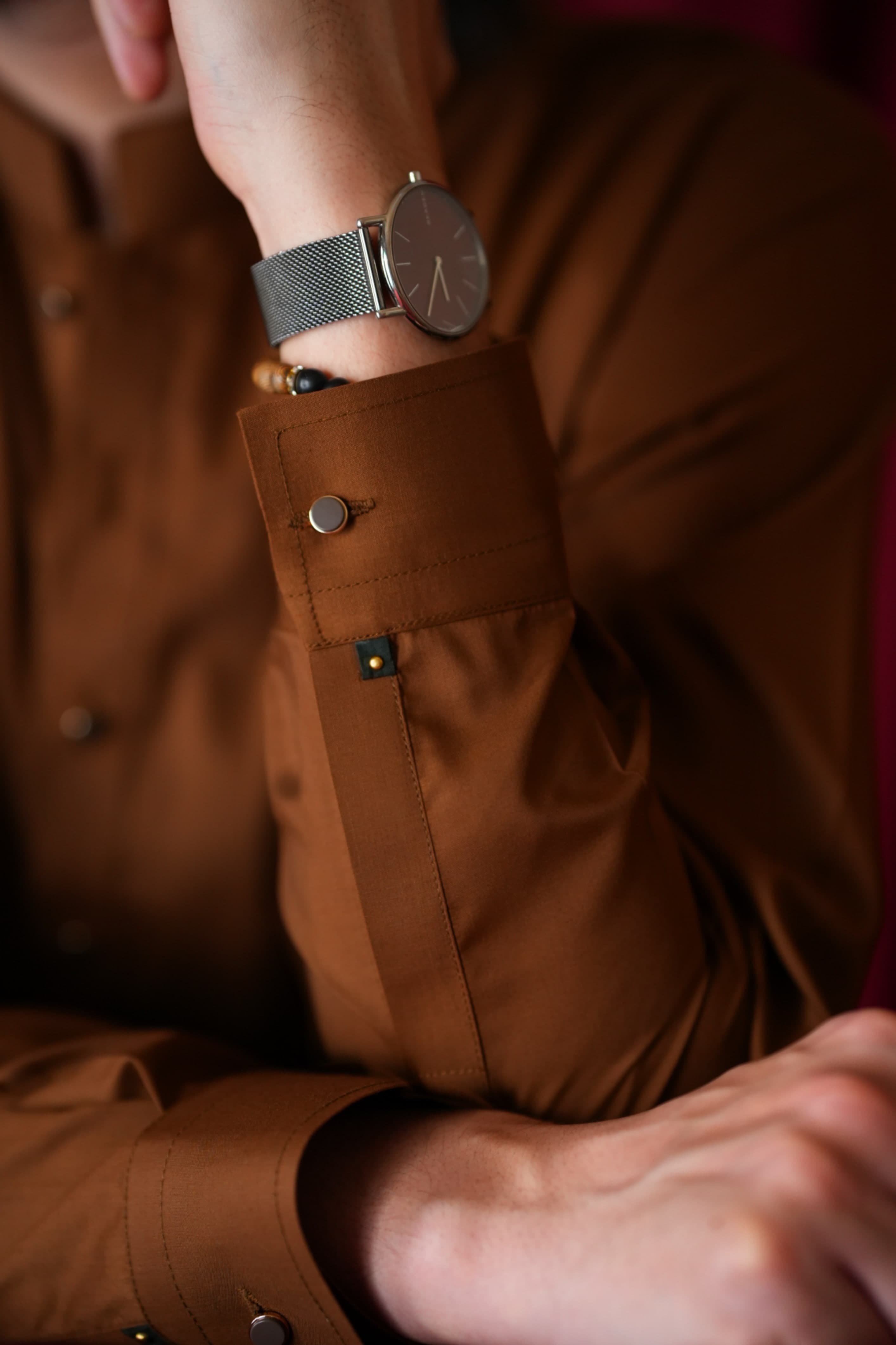 Saddle Brown Kameez Shalwar