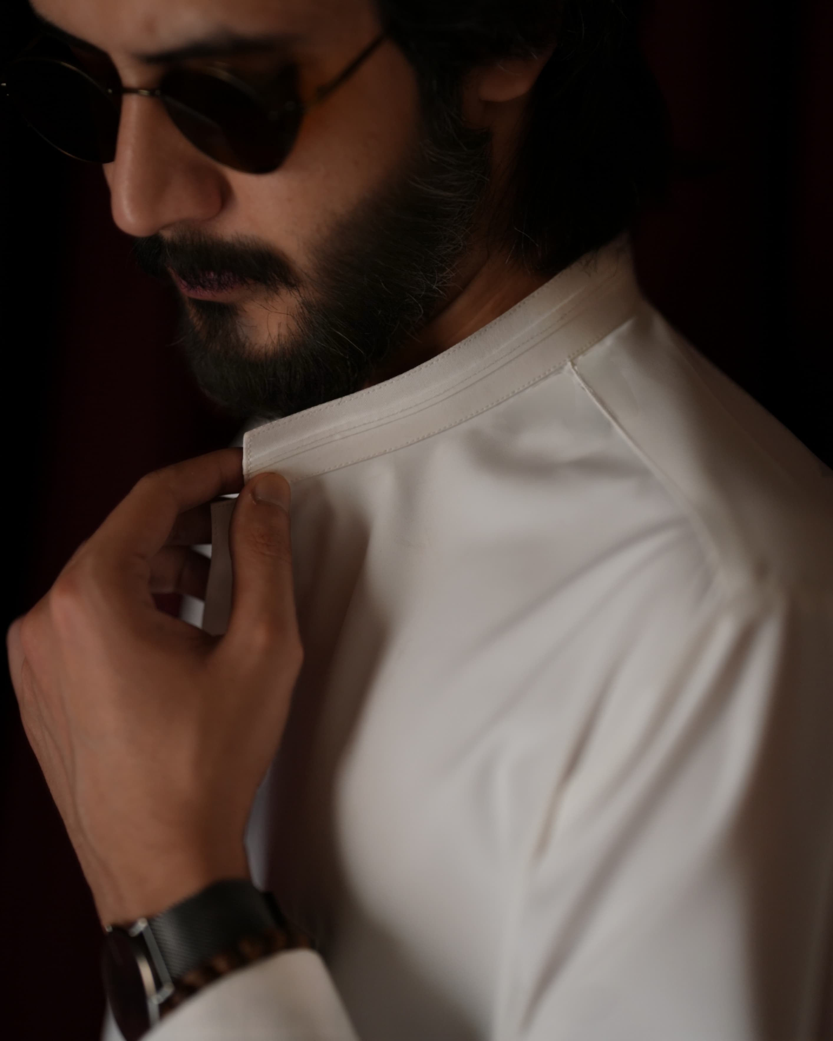 Porcelain White Kameez Shalwar