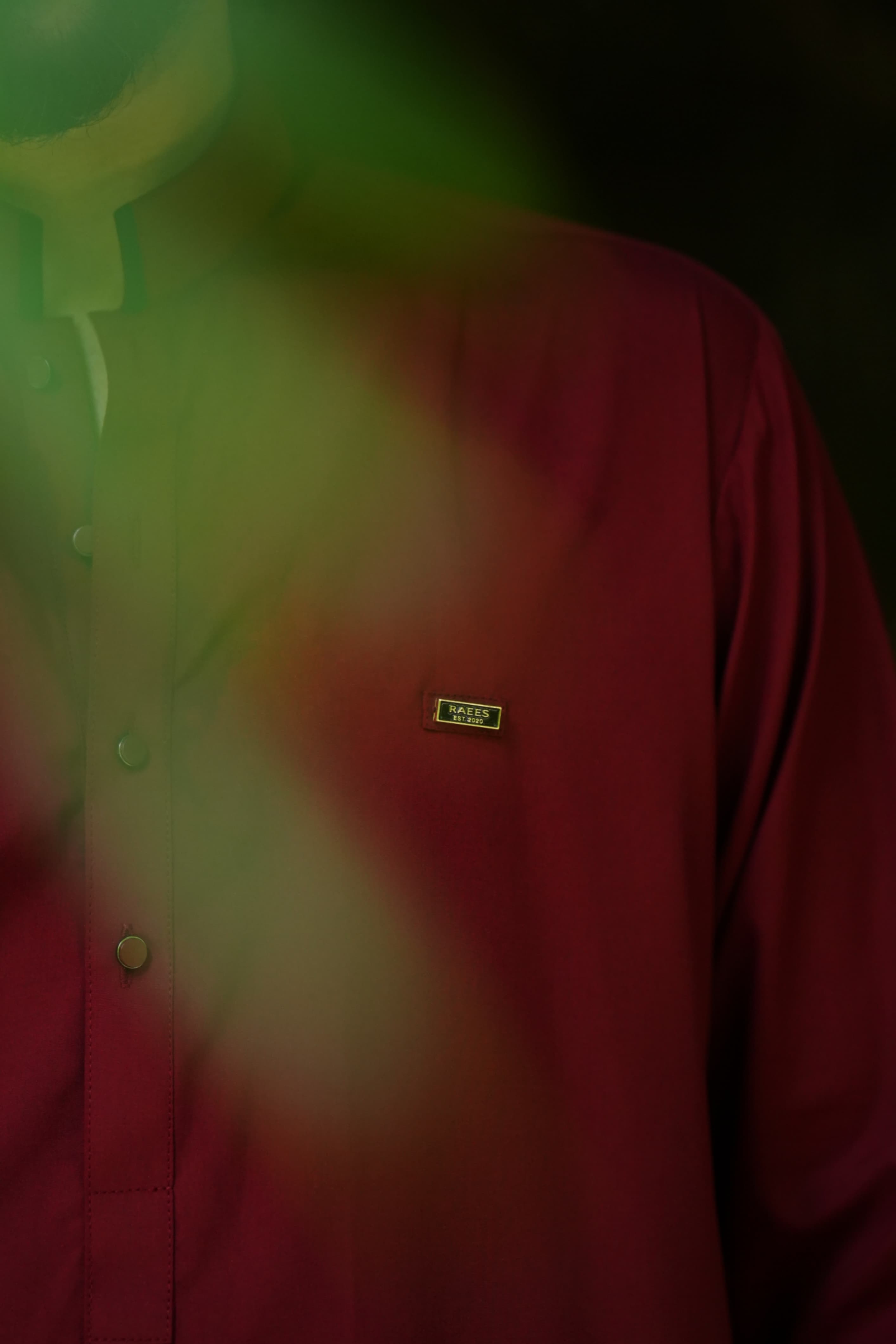 Cherry Red Kameez Shalwar