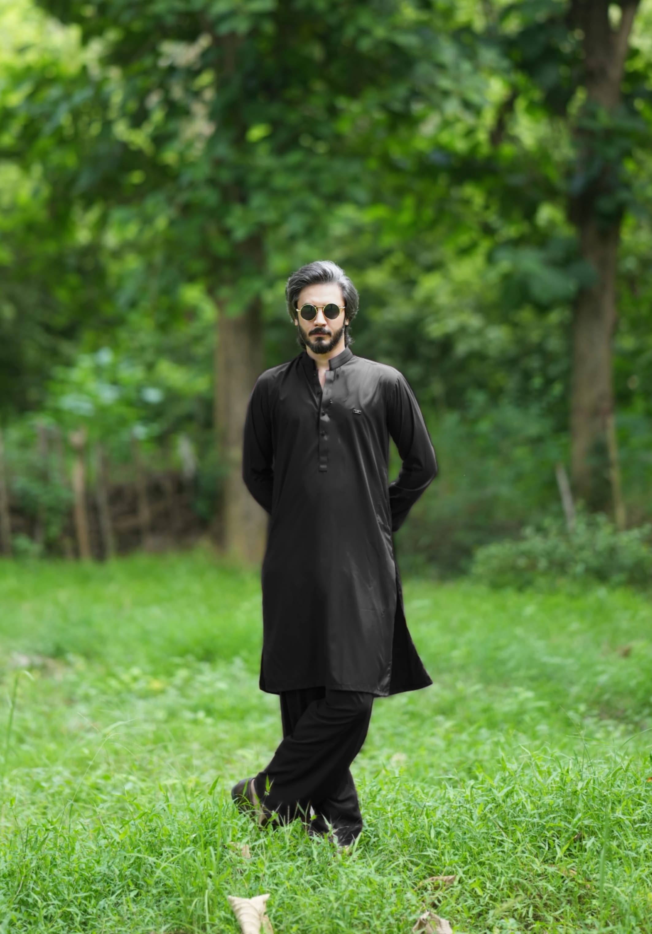 Cosmic Black Kameez Shalwar