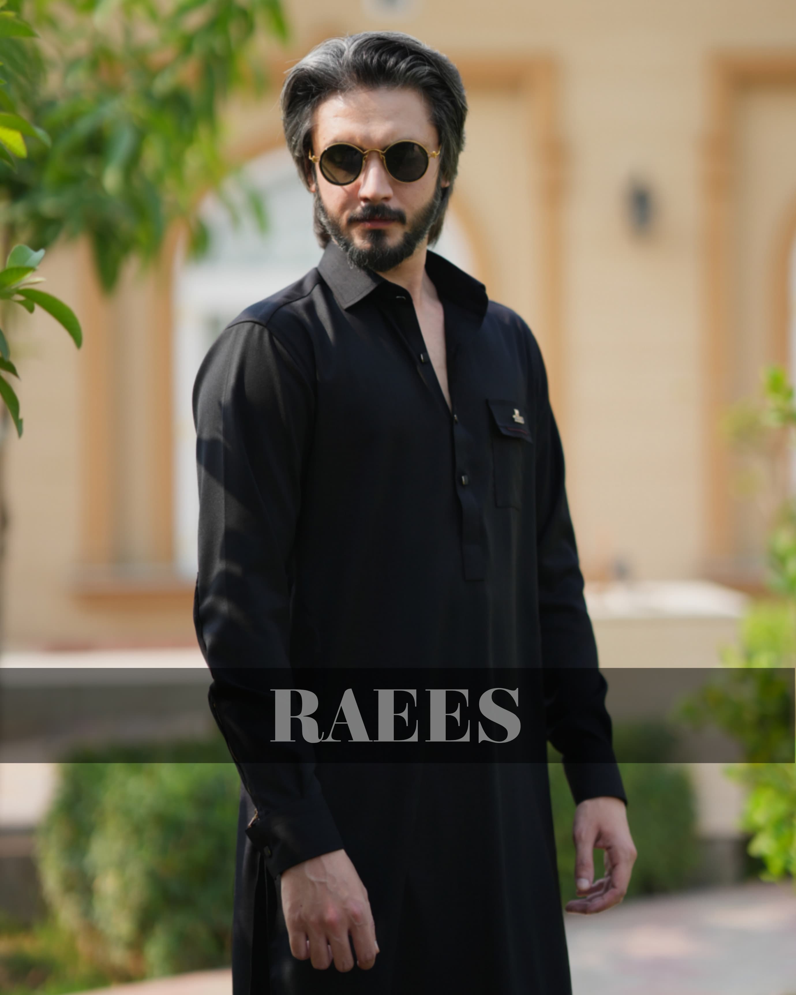 Black Ember Kameez Shalwar