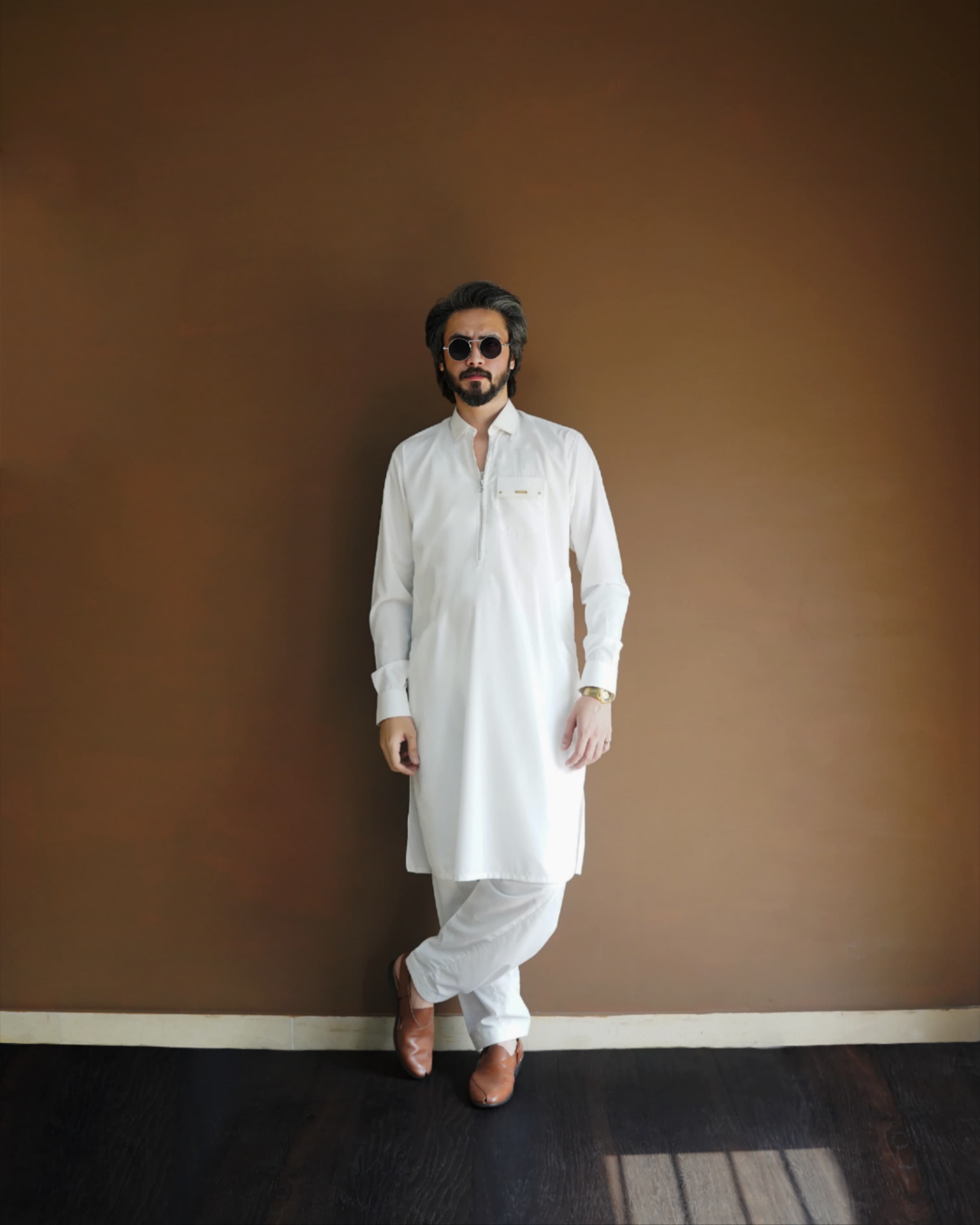 Ivory White Kameez Shalwar