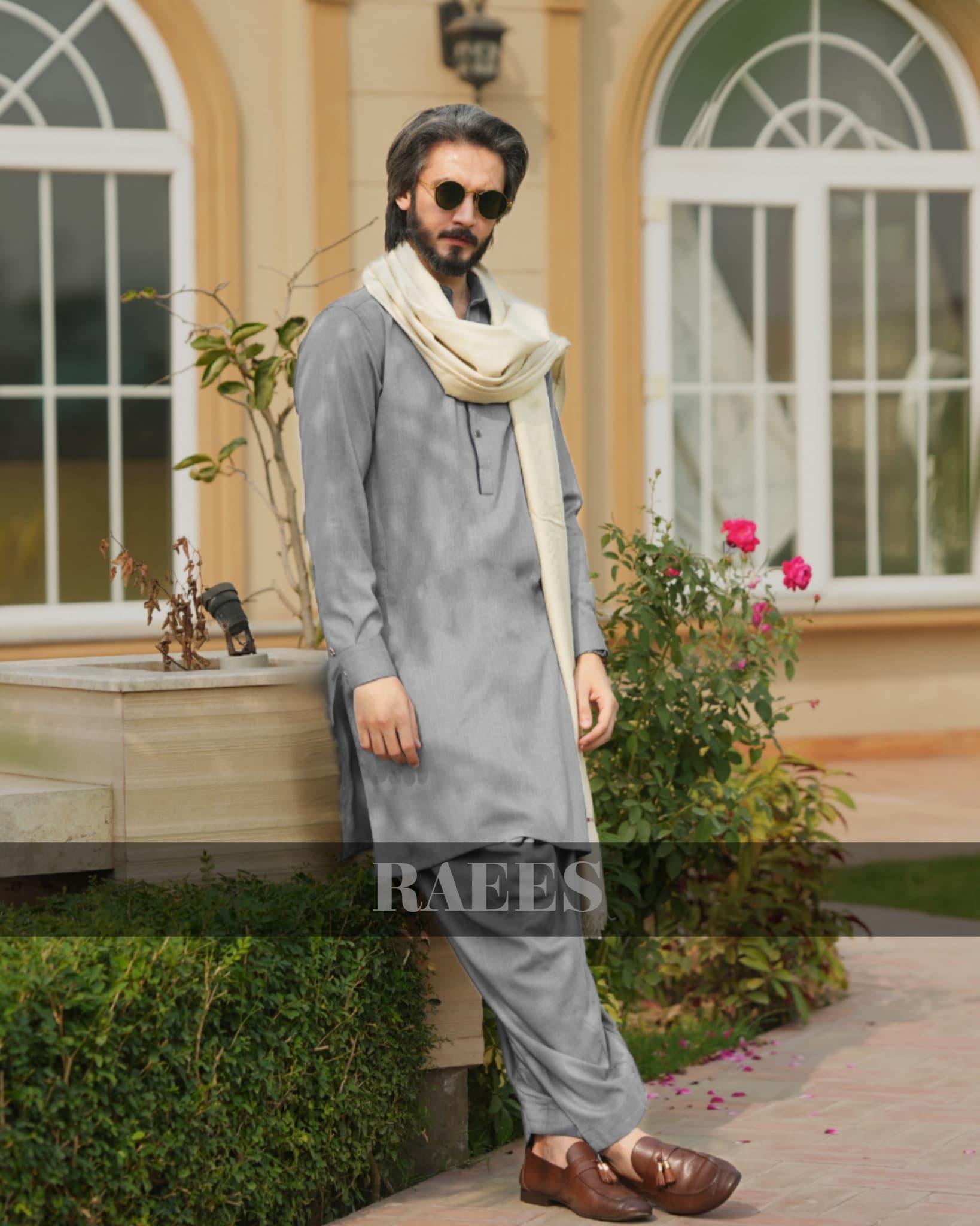 Ash Noir Kameez Shalwar