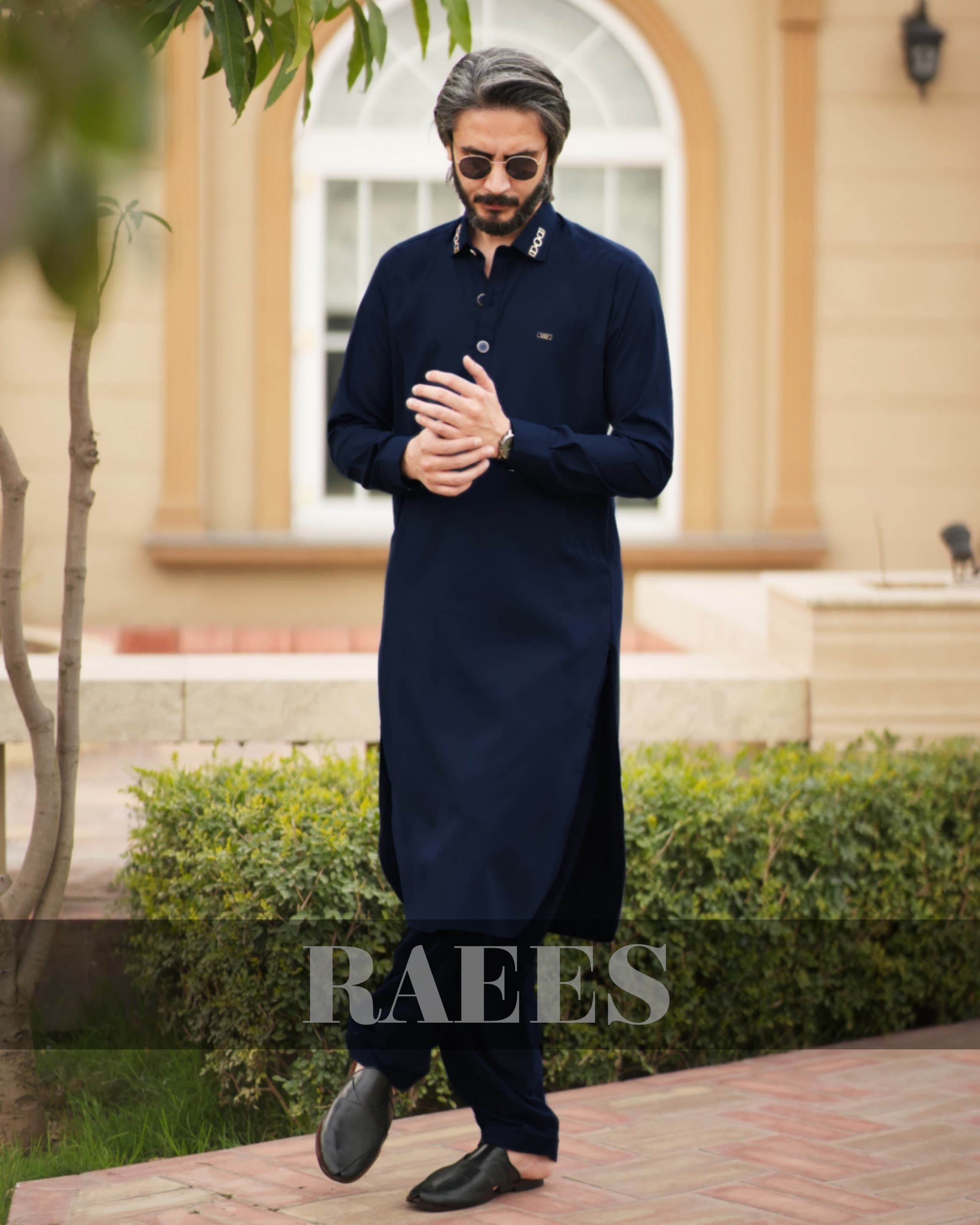Anchor Blue Kameez Shalwar