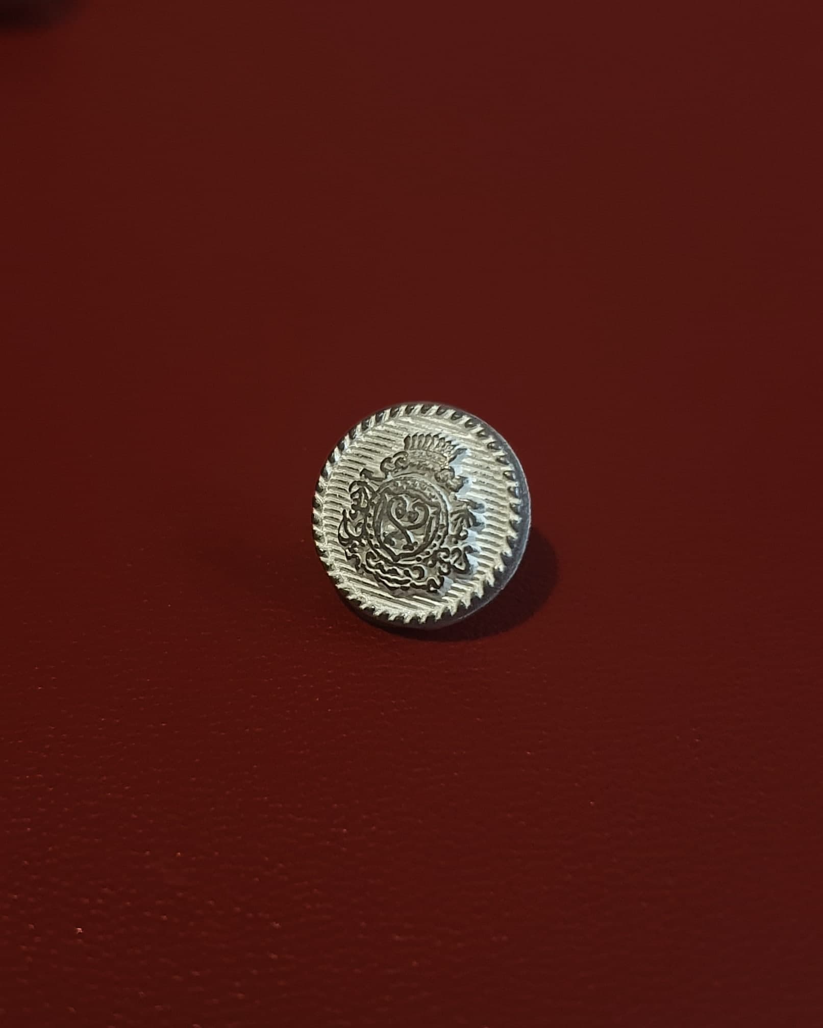 White Motif Button