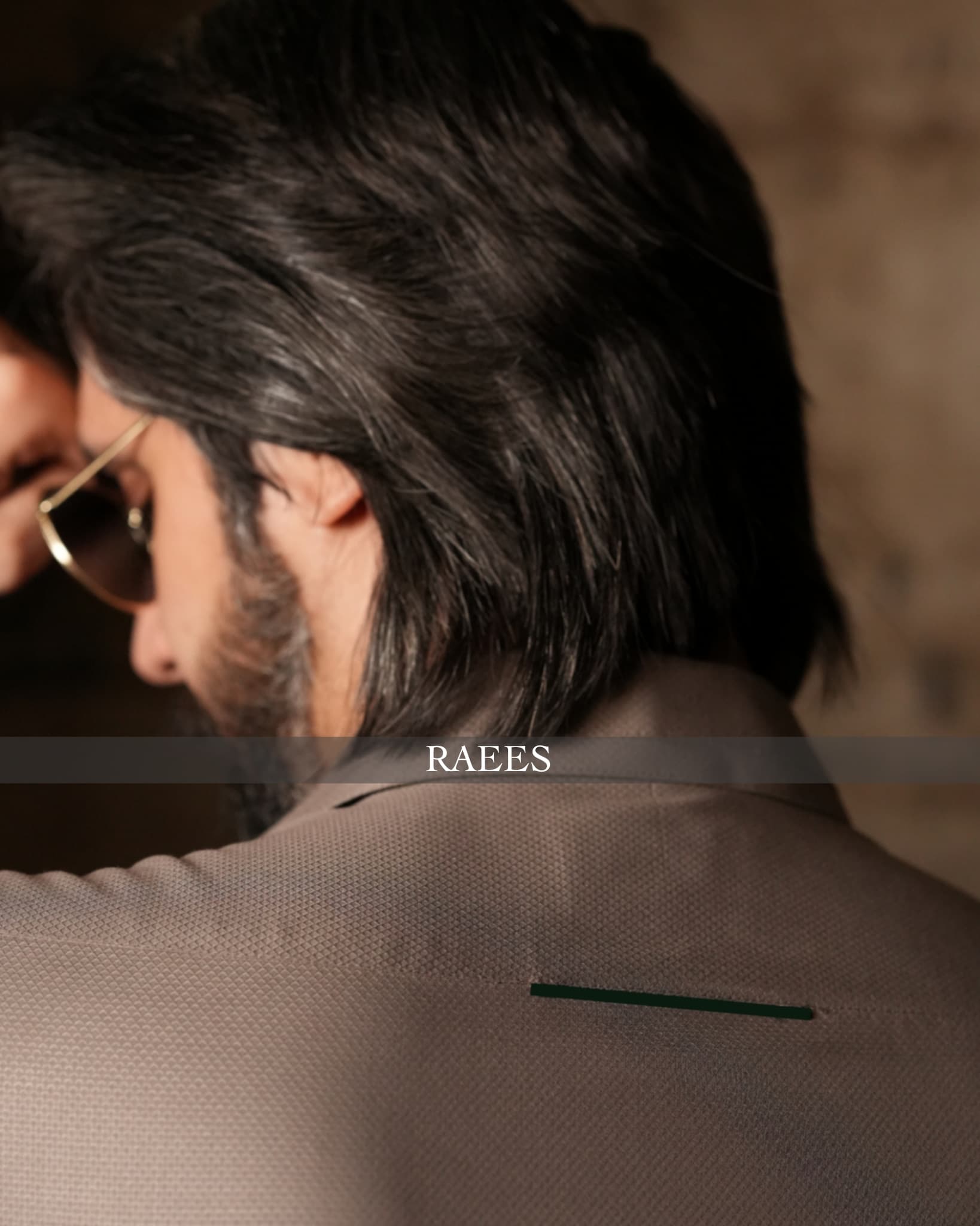 Tan Textured Kameez Shalwar