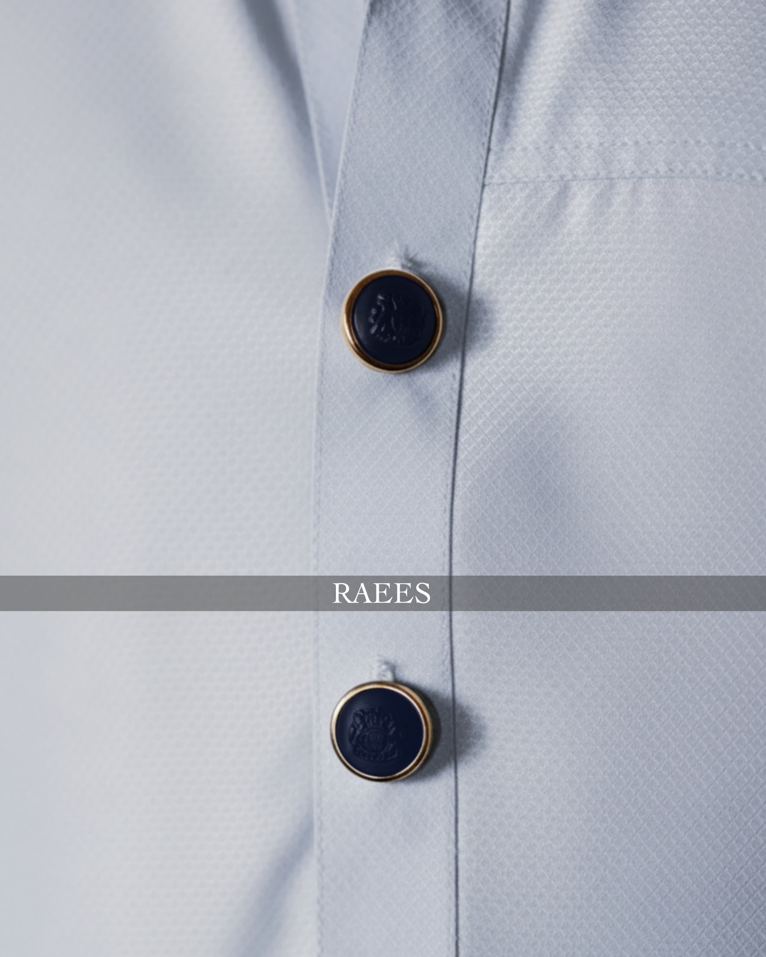 Bright Blue Regalia Textured Kameez Shalwar
