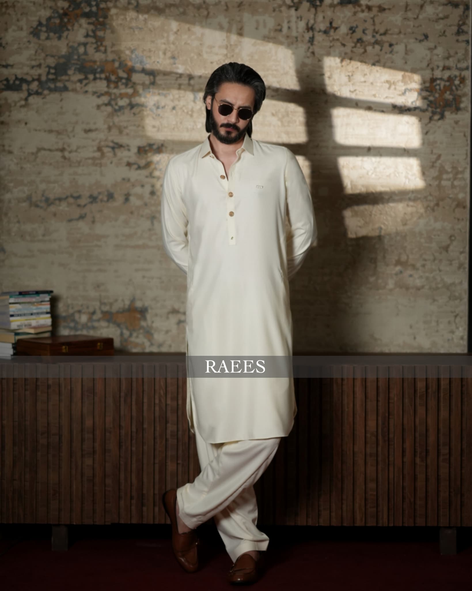 Golden Loom Textured Kameez Shalwar