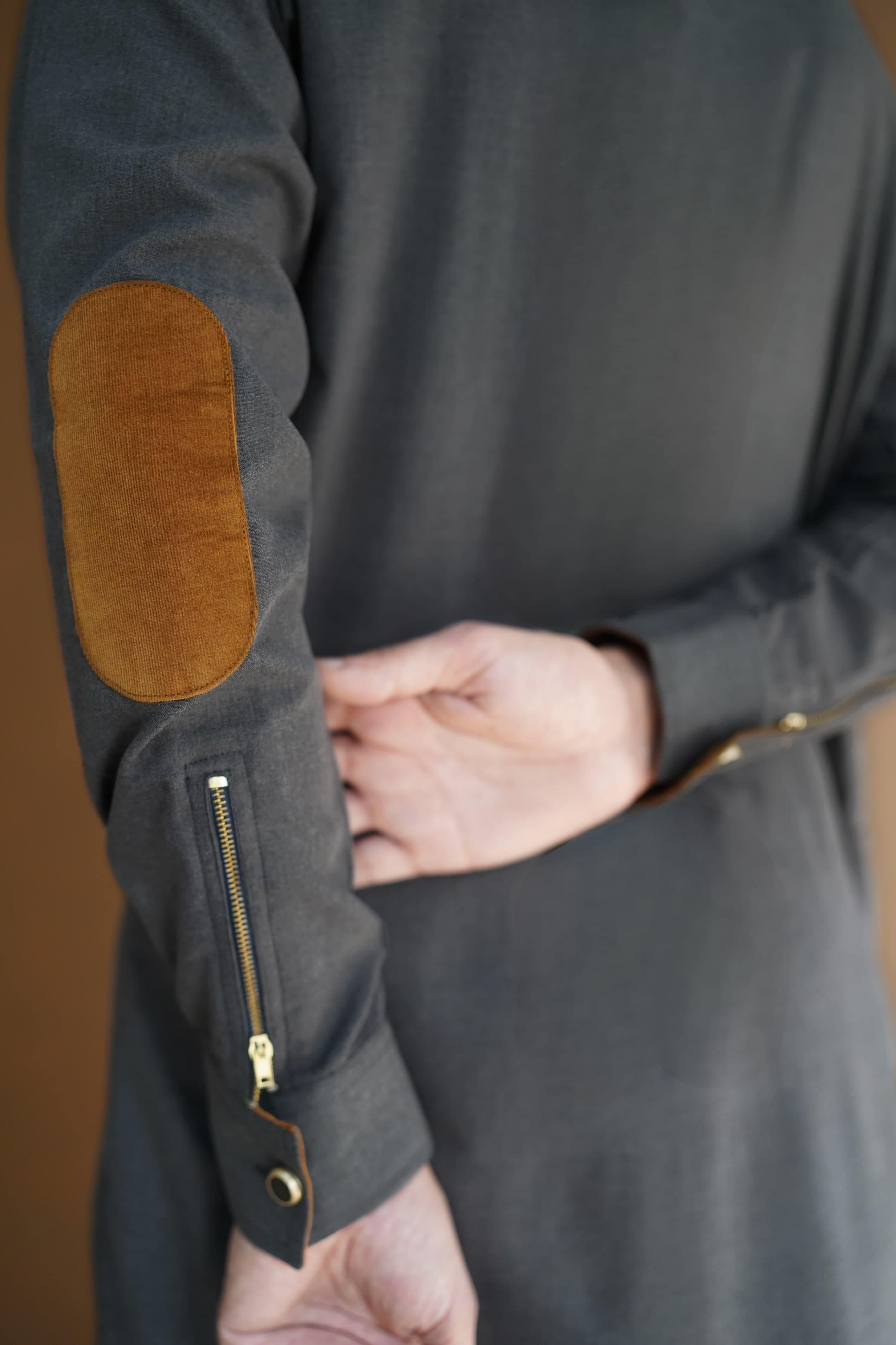 Malaysian Gray Kameez Shalwar