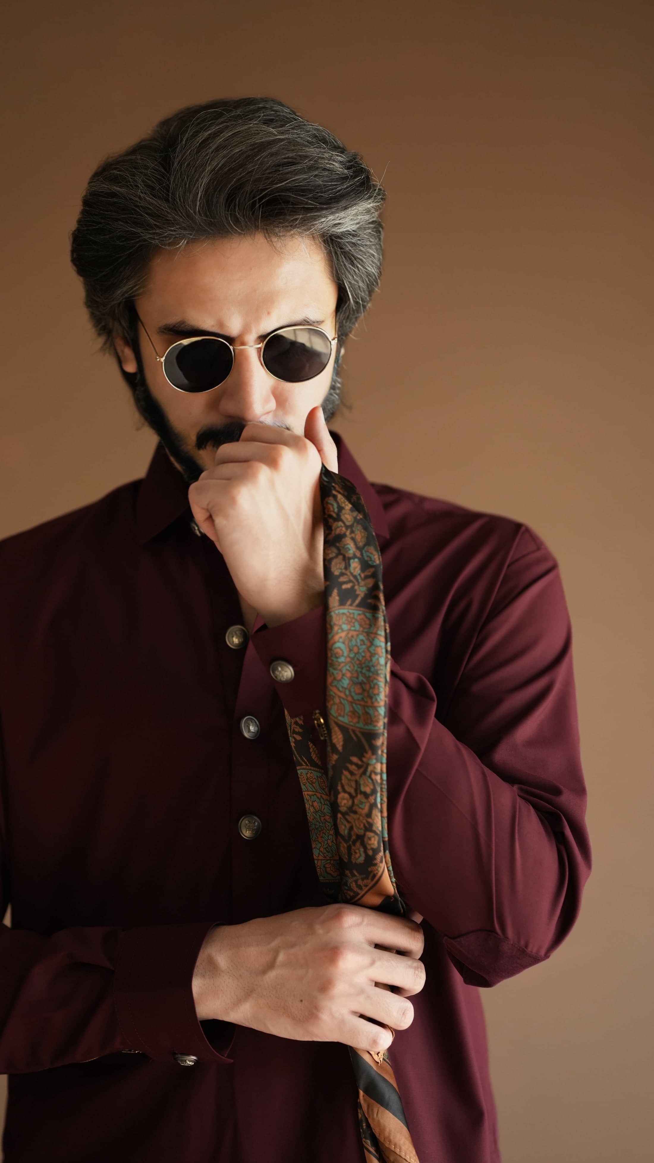 Maroon Kameez Shalwar