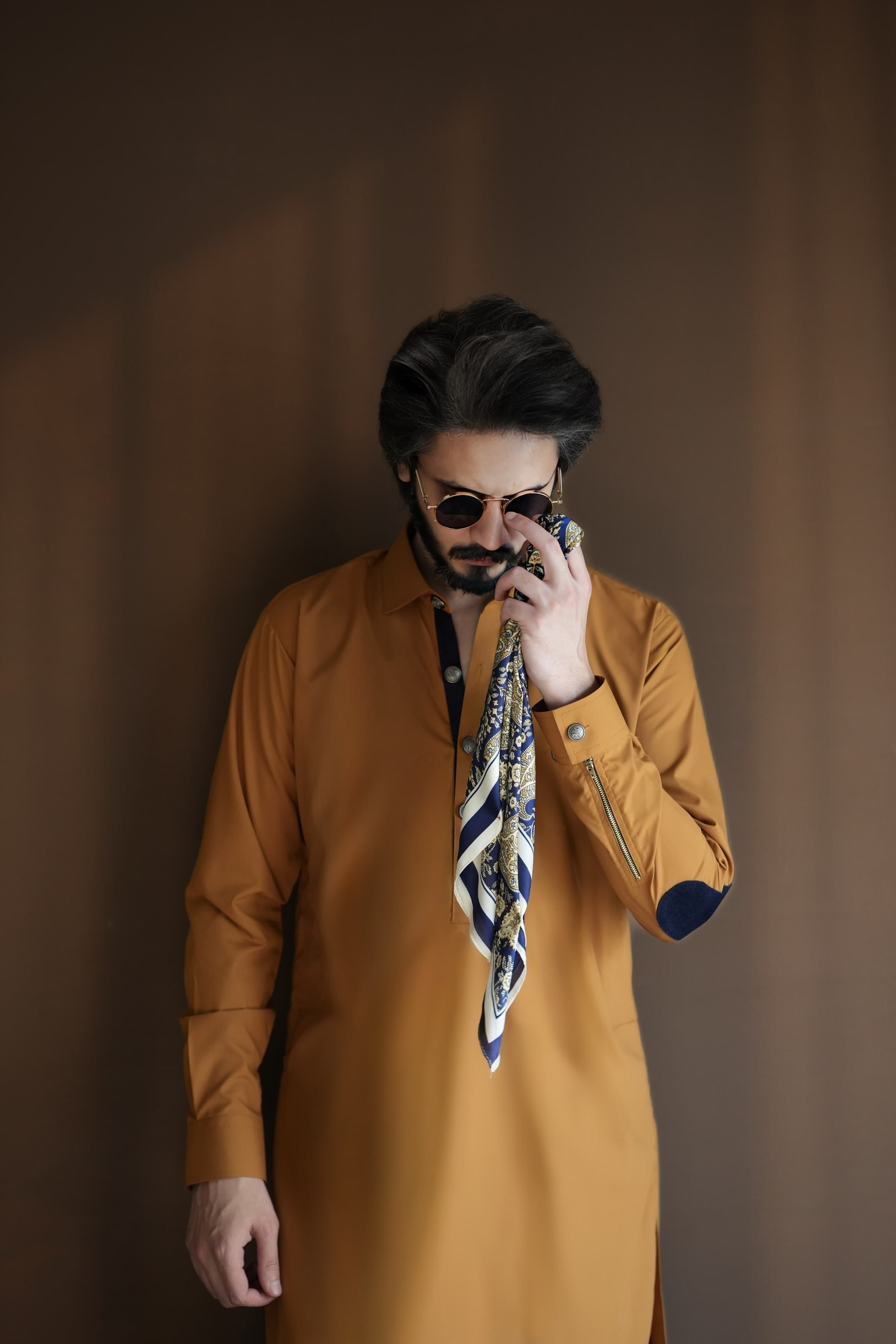 Mustard Kameez Shalwar