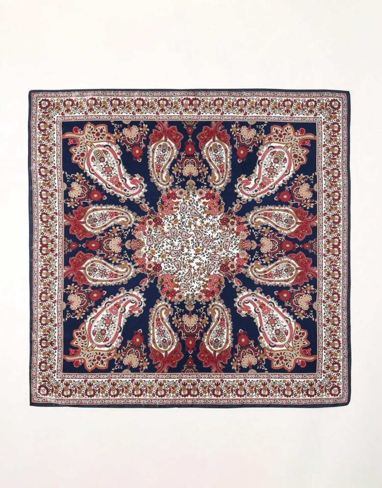 Paisley Print Silk Neckerchief