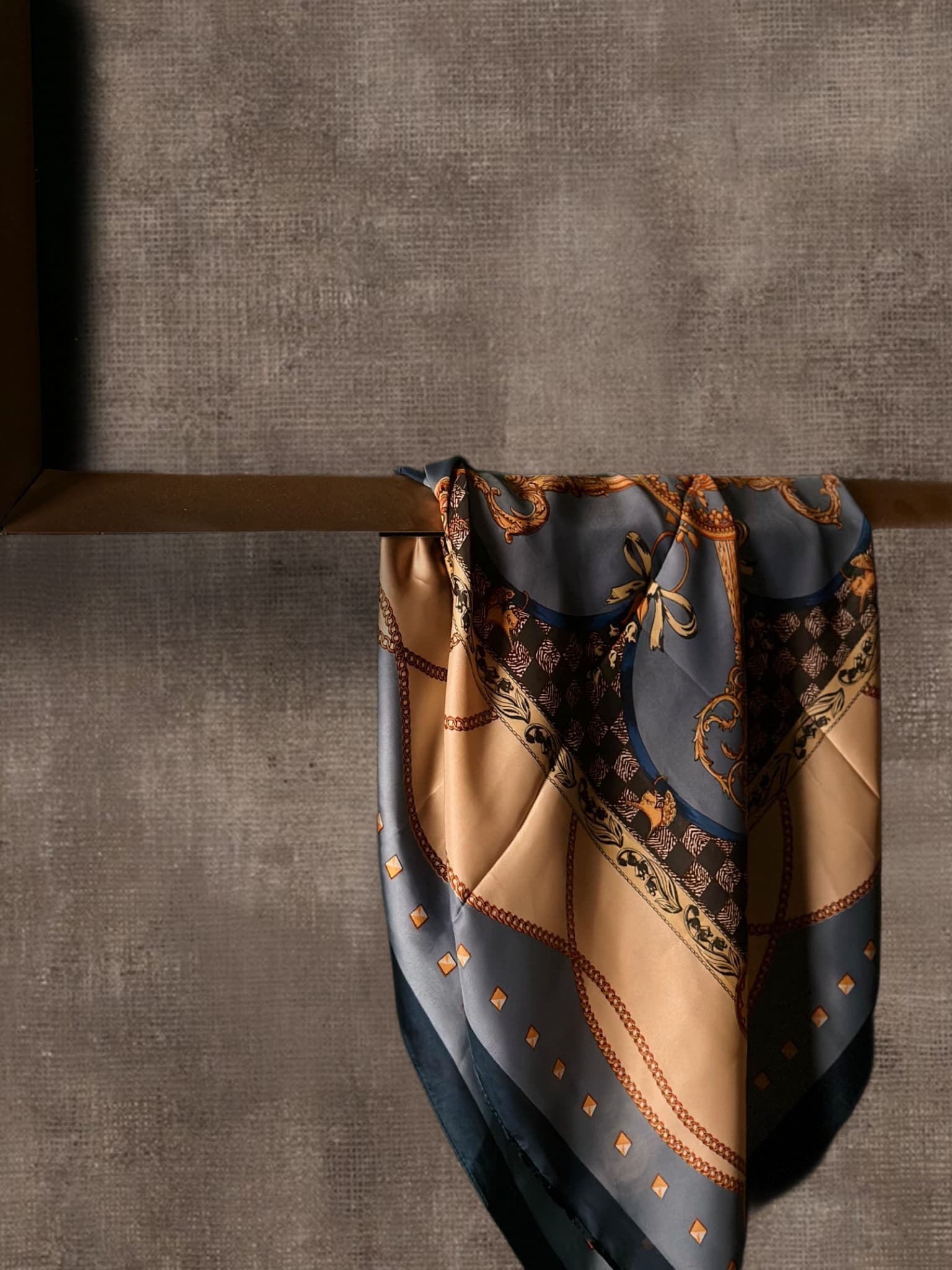 Chain Printed Silk Scarf