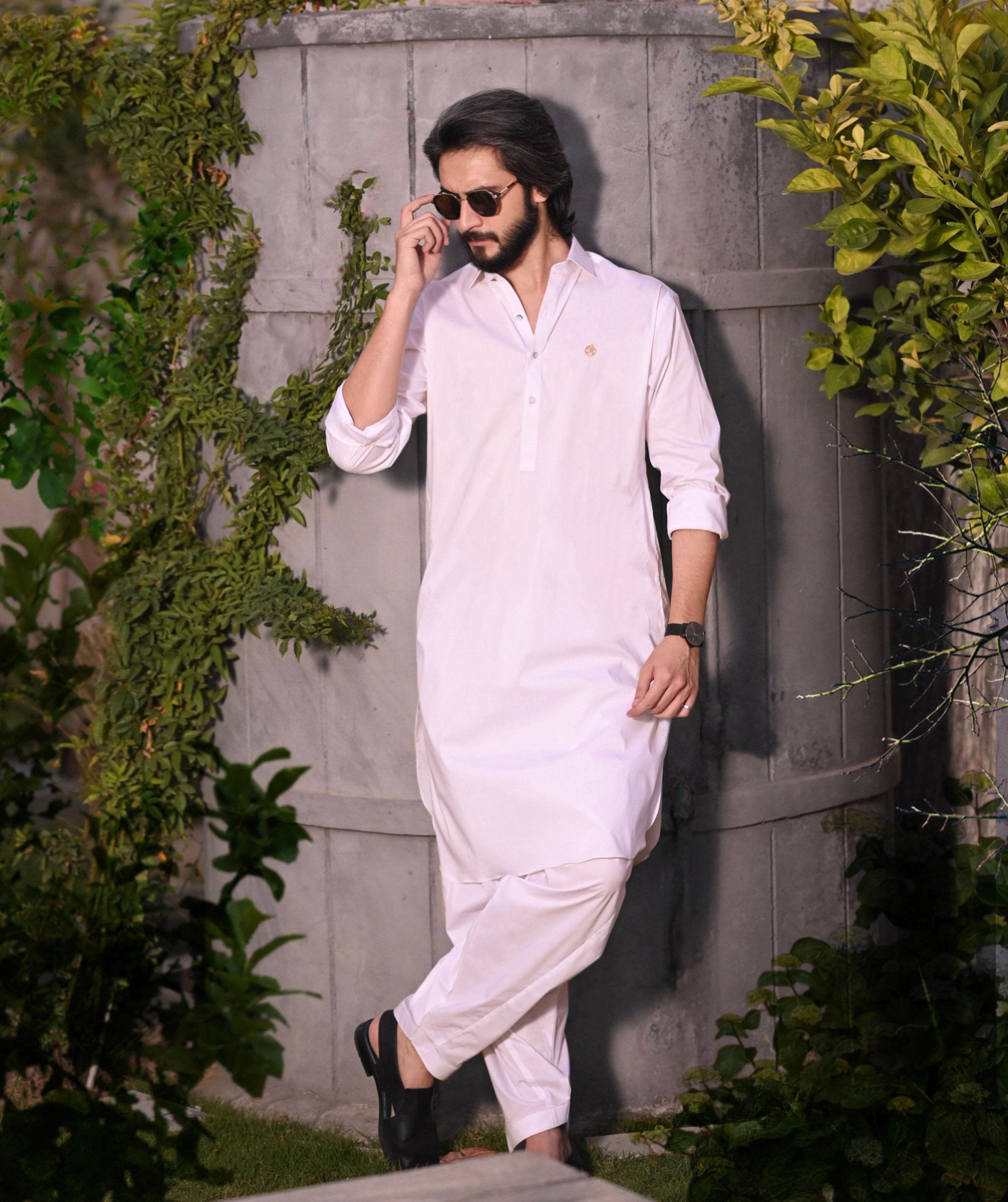 Off-White Kameez Shalwar