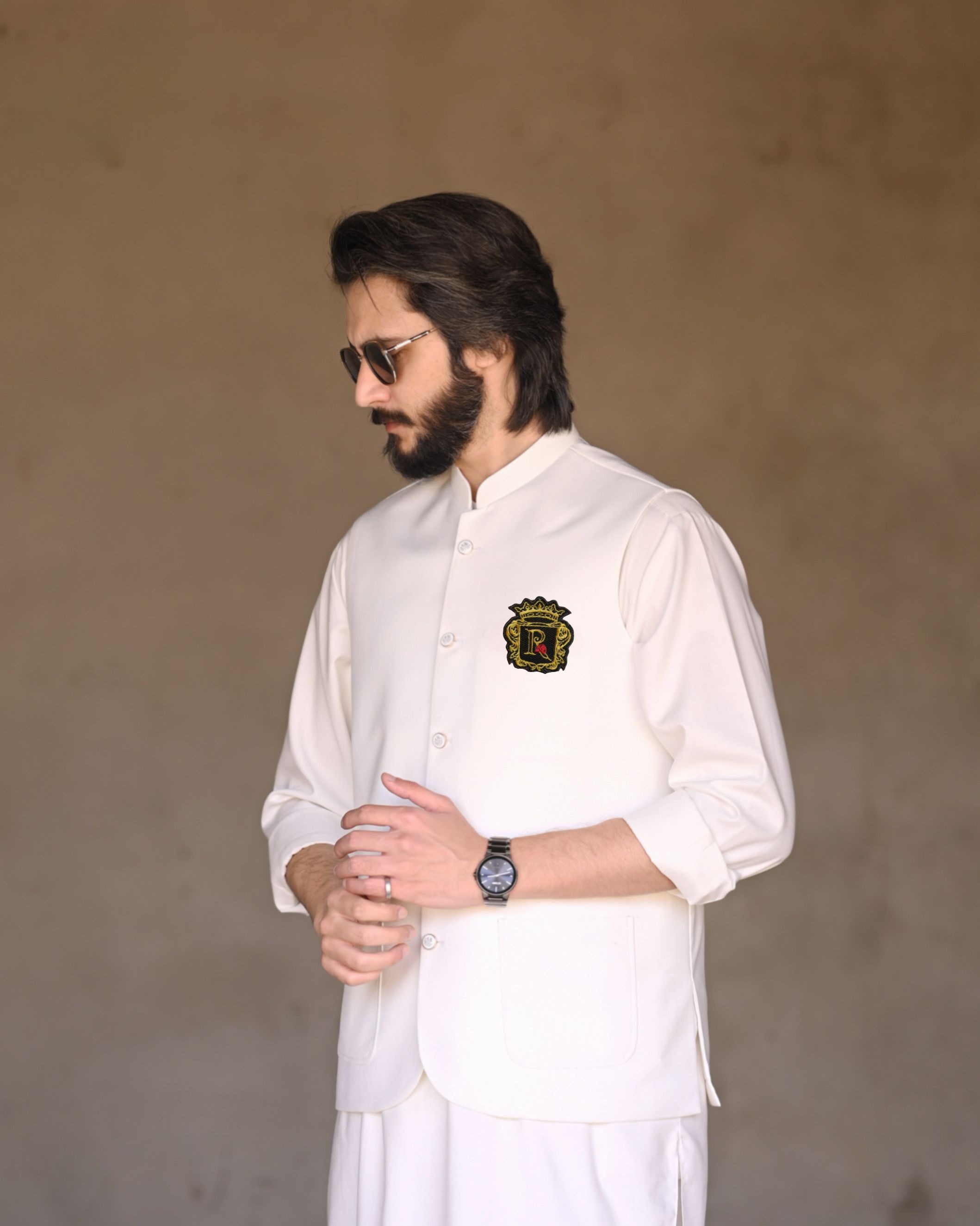 White Raees Logo Waistcoat